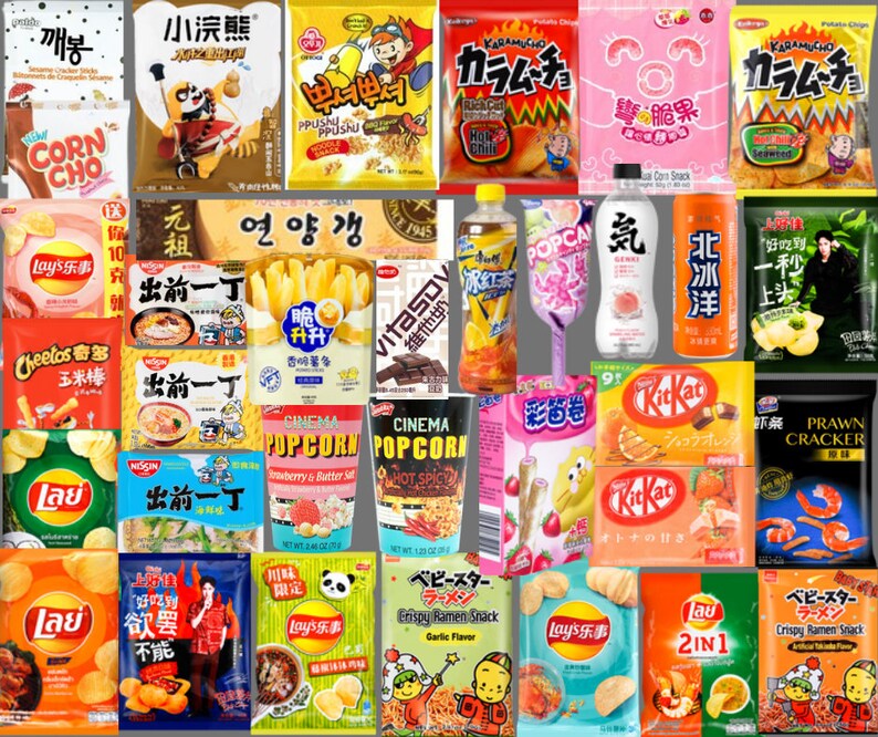 Snack Box With Mystery Exotic Snack Perfect for Snackers Etsy