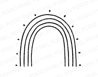 Rainbow SVG, boho rainbow svg, rainbow clipart, svg, svg files for cricut, rainbow png, rainbow vector, boho rainbow, rainbow cut file