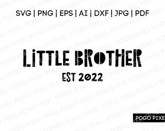 Hermano pequeño SVG, hermano mayor svg, hermano pequeño svg, anuncio de bebé, hermano mayor, embarazo svg, hermano svg, nuevo bebé svg