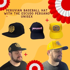 Peruvian Baseball Hat with the Escudo Peruano UNISEX