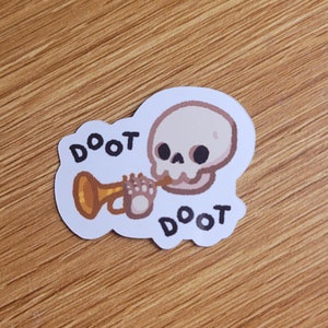 Mr Skeltal Spooky Sticker