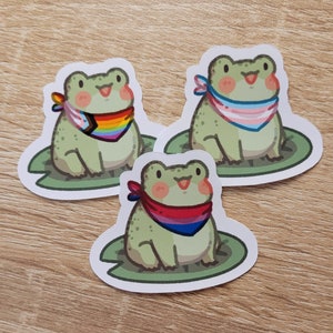 Pride Frog Stickers