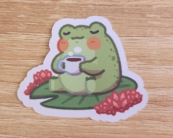 Little Relaxing Froggy Sticker