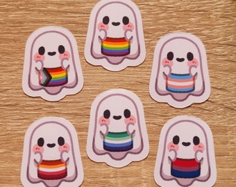 Ghost Pride Mini Stickers