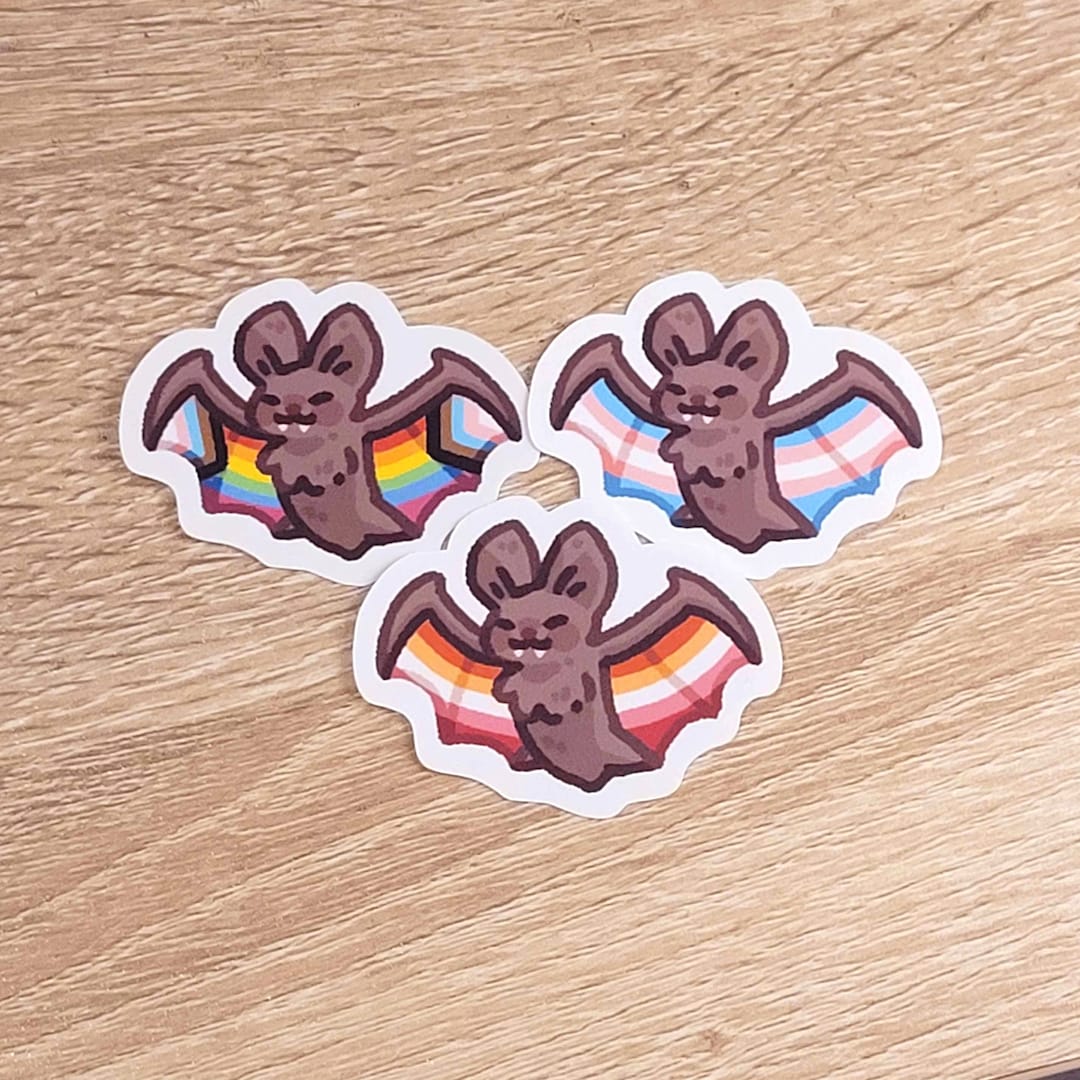 Pride Bat Stickers - Etsy