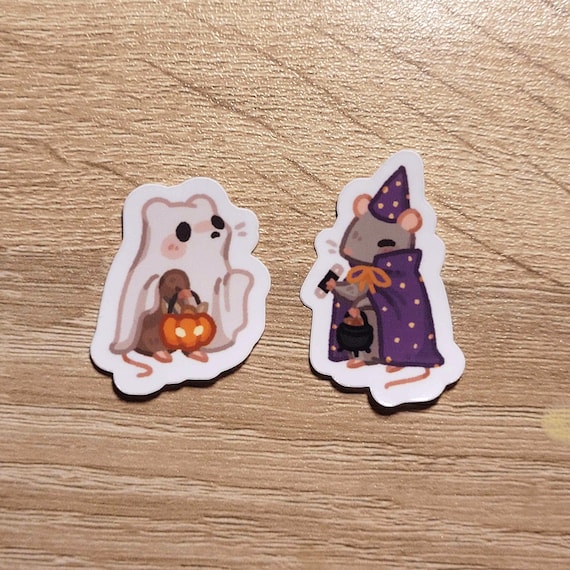 Spooky Trick or Treat Mice Mini Stickers