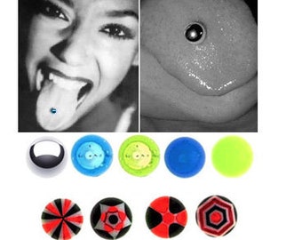 Fake Tongue Ring Holds with Suction 1 Piece,One Piece (A/5/2/A10)