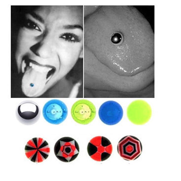 Fake Tongue Ring Holds with Suction 1 Piece,One Piece (A/5/2/A10)