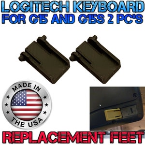 STRONGER Logitech G15 G15s Gaming Keyboard Replacement Foot/Leg/Feet 2pcs Set Pr image 3