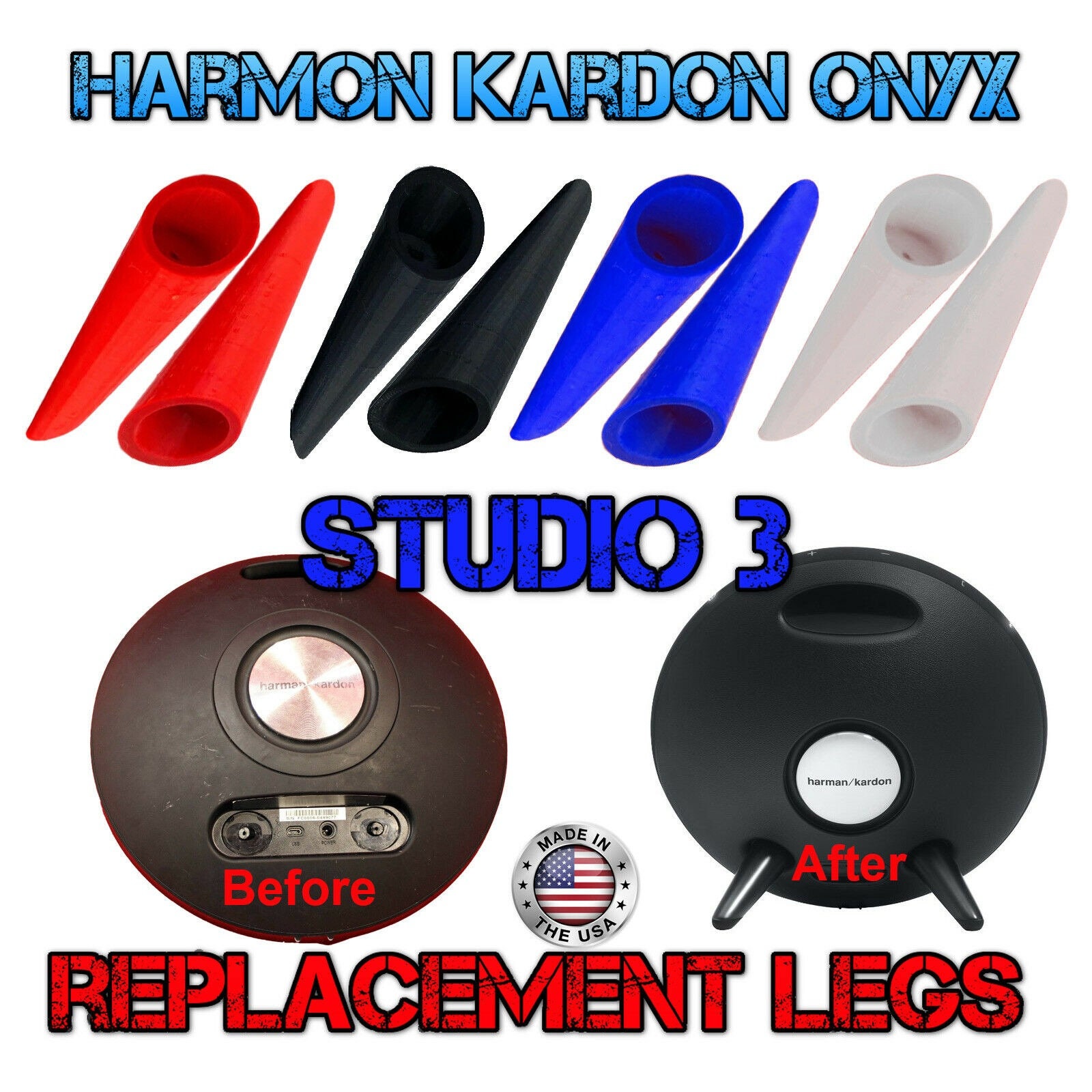 Onweersbui Harmonie bijeenkomst Harman Kardon Onyx Studio 3 Replacement Legs W/ Screws - Etsy