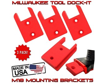 Milwaukee Tool dock-it Mounting Brackets M18 Lithium-Ion Drill, Saw, etc 3-Pack