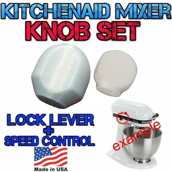 White Replacement Lock Knobs for Kitchen Aid Stand Mixer 