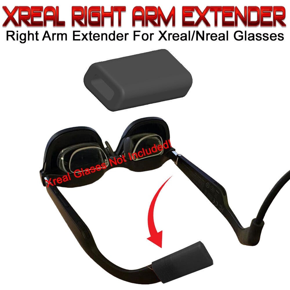 Xreal Nreal Glasses Right Arm Extender for a More Comfortable Fit TPU