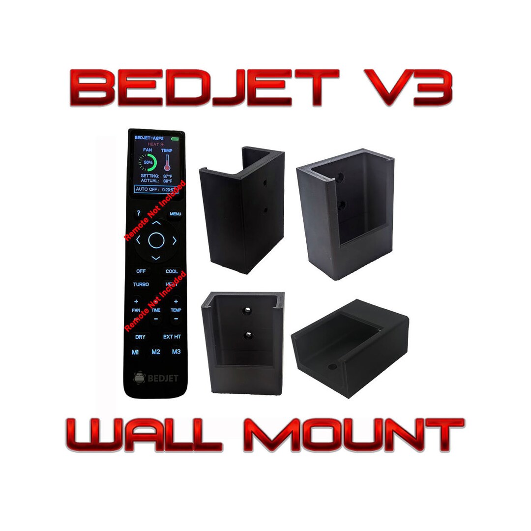Bedjet V3 Remote Control Holder Wall Mount Bracket Etsy
