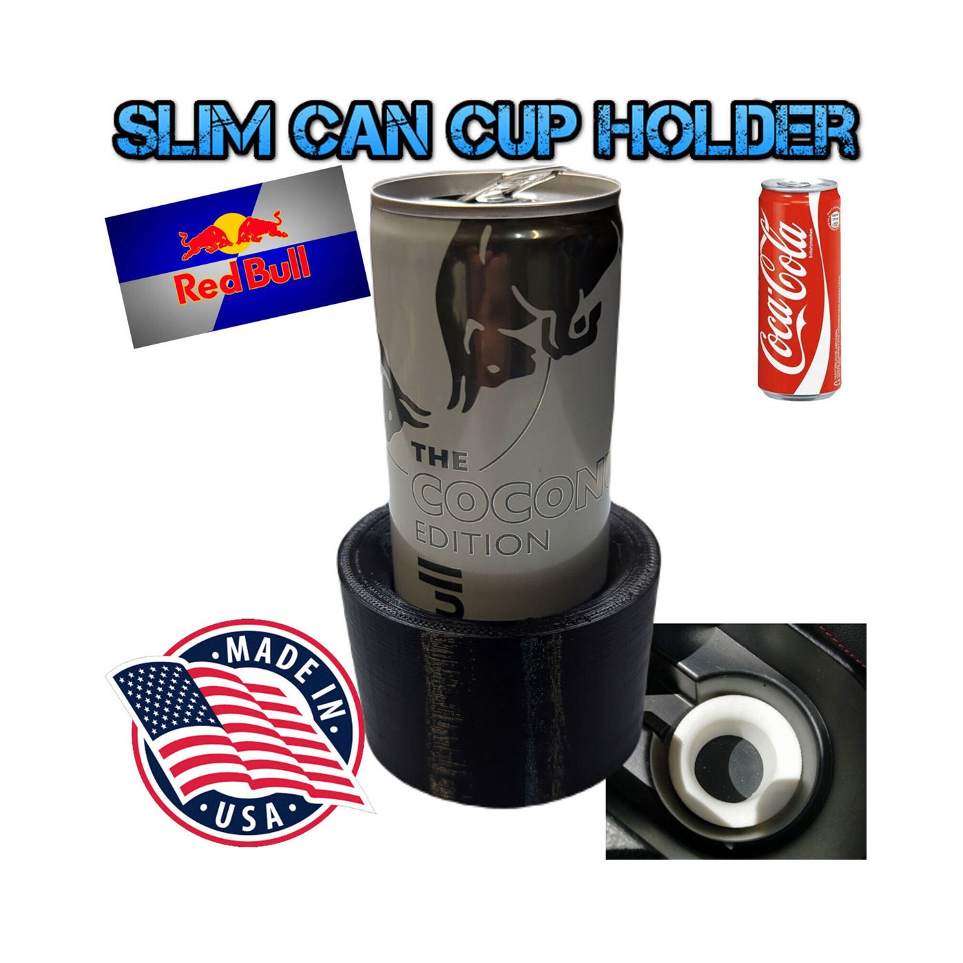Fity Slim 2 Pack A Short 8oz 222ml Slim Can Adapter for 12oz 355ml