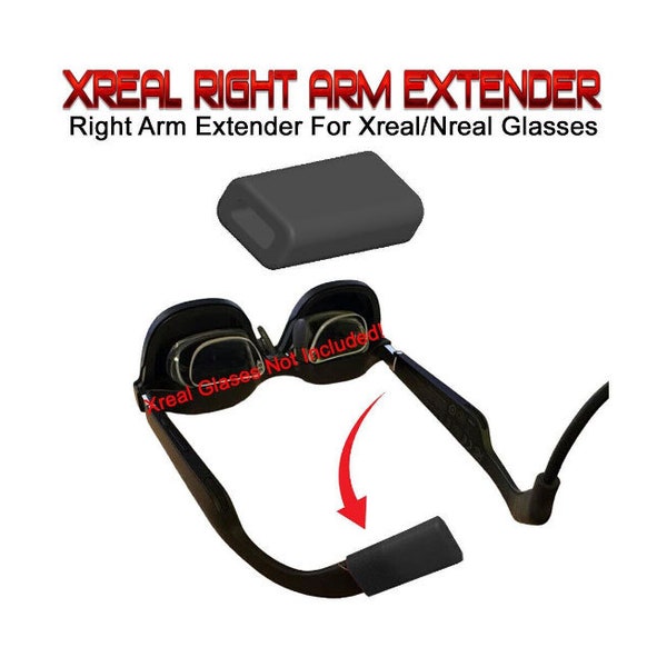 Xreal Nreal Glasses Right Arm Extender For a More Comfortable Fit TPU Version