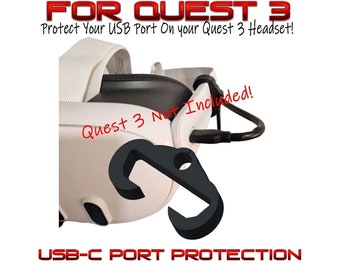 for Meta Quest 3 - USB-C Cable Protection Clip Protect Link Cable and Port