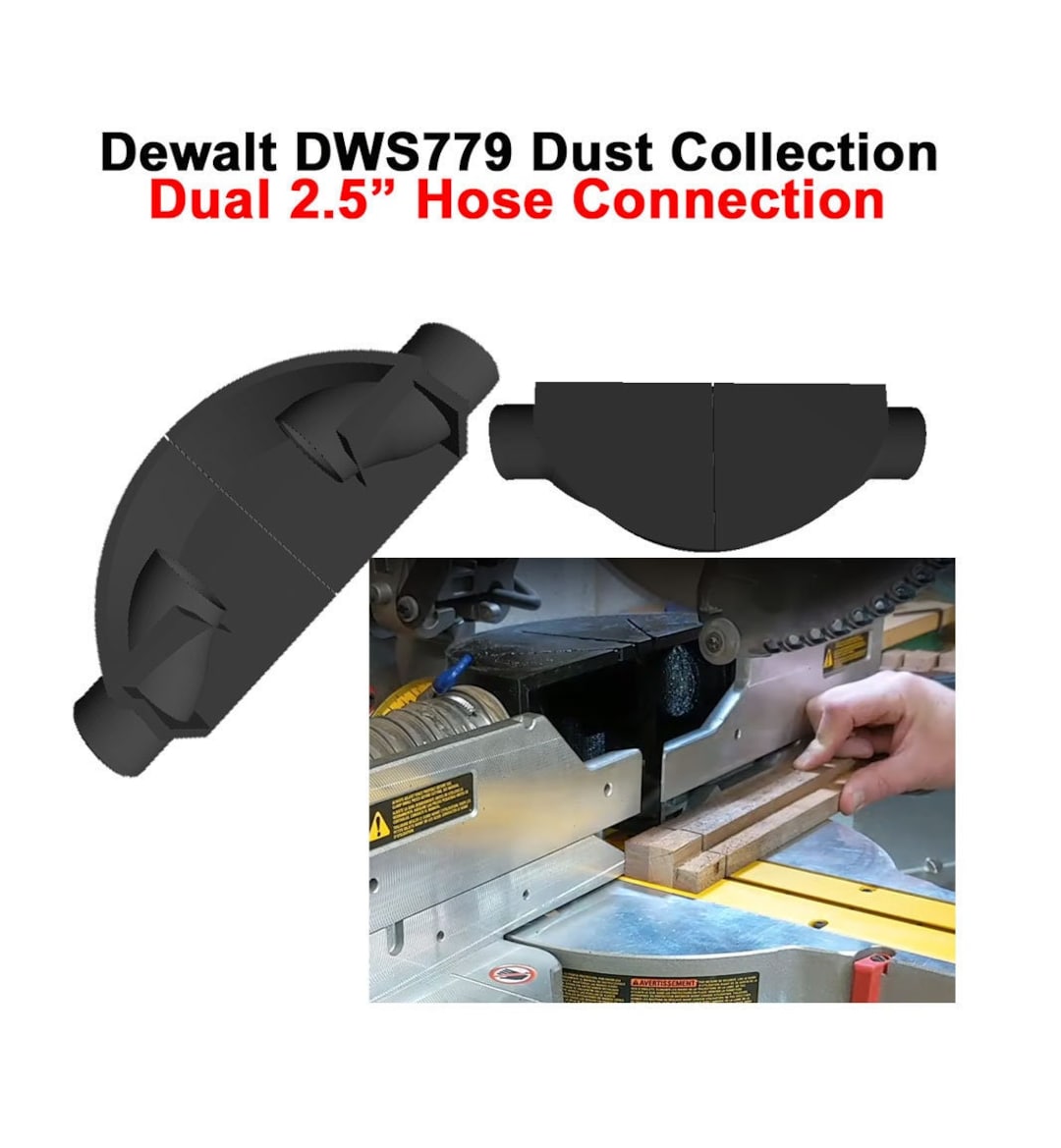Dewalt DWS779 Dust Collection for Dual 2.5 Ports one on Each Side Etsy