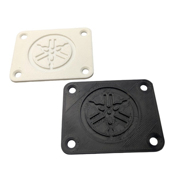 3D Printed Black Bass Drum Plate for Yamaha Recording/Stage/Tour-Style Mount