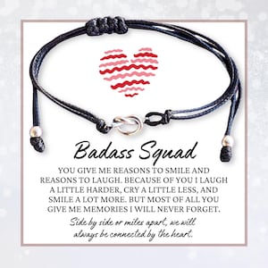 Badass squad gifts for girls, Bff bracelets for women, Badass tribe bracelet, Best friends jewelry for women, Friendship accessories female