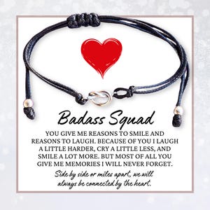 Badass women gifts, Friendship bracelets, Badass squad bracelet, Best friends jewelry for women, Be kind of a badass gifts for girls teens