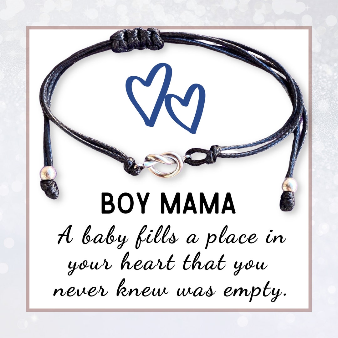 Boy Mom Bracelet Mama Present From Child Son Baby 1st Etsy