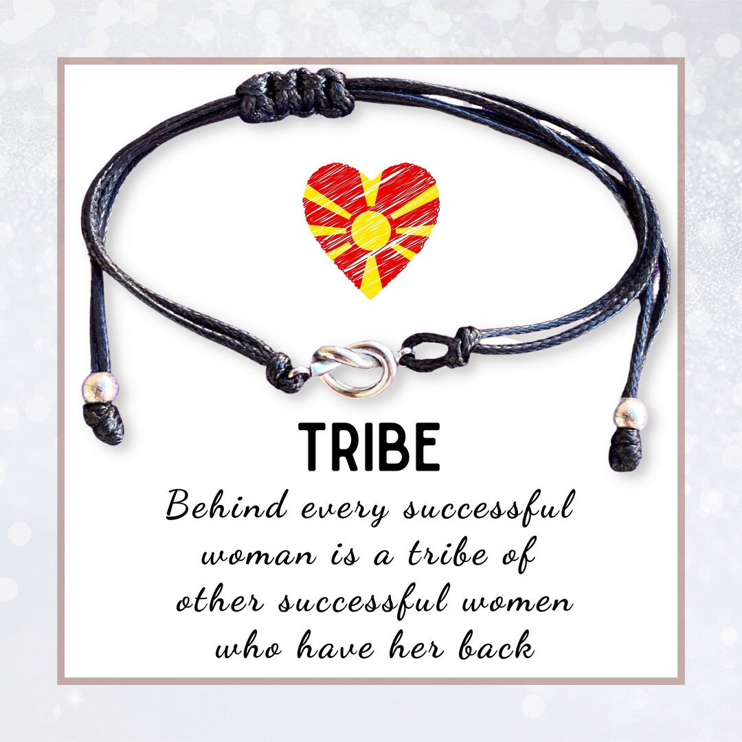 To My Girl Tribe Bracelets, Badass Squad Bracelet for Women Friendship, Love Knot Jewelry, Work