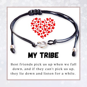 Badass squad bracelets for woman, My tribe bracelet for girls teens, Love knot jewelry, Bridesmaid proposal gifts, Best friends jewelry