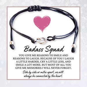Badass squad gifts for girls, Bad ass bestie bracelet, Badass tribe bracelet, Friendship jewelry for women, Girl gang gift for teen girls