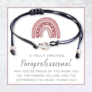 Paraprofessional bracelet, Para gifts from school, Teacher assistant appreciation gifts, Back to school present for paraprofessionals