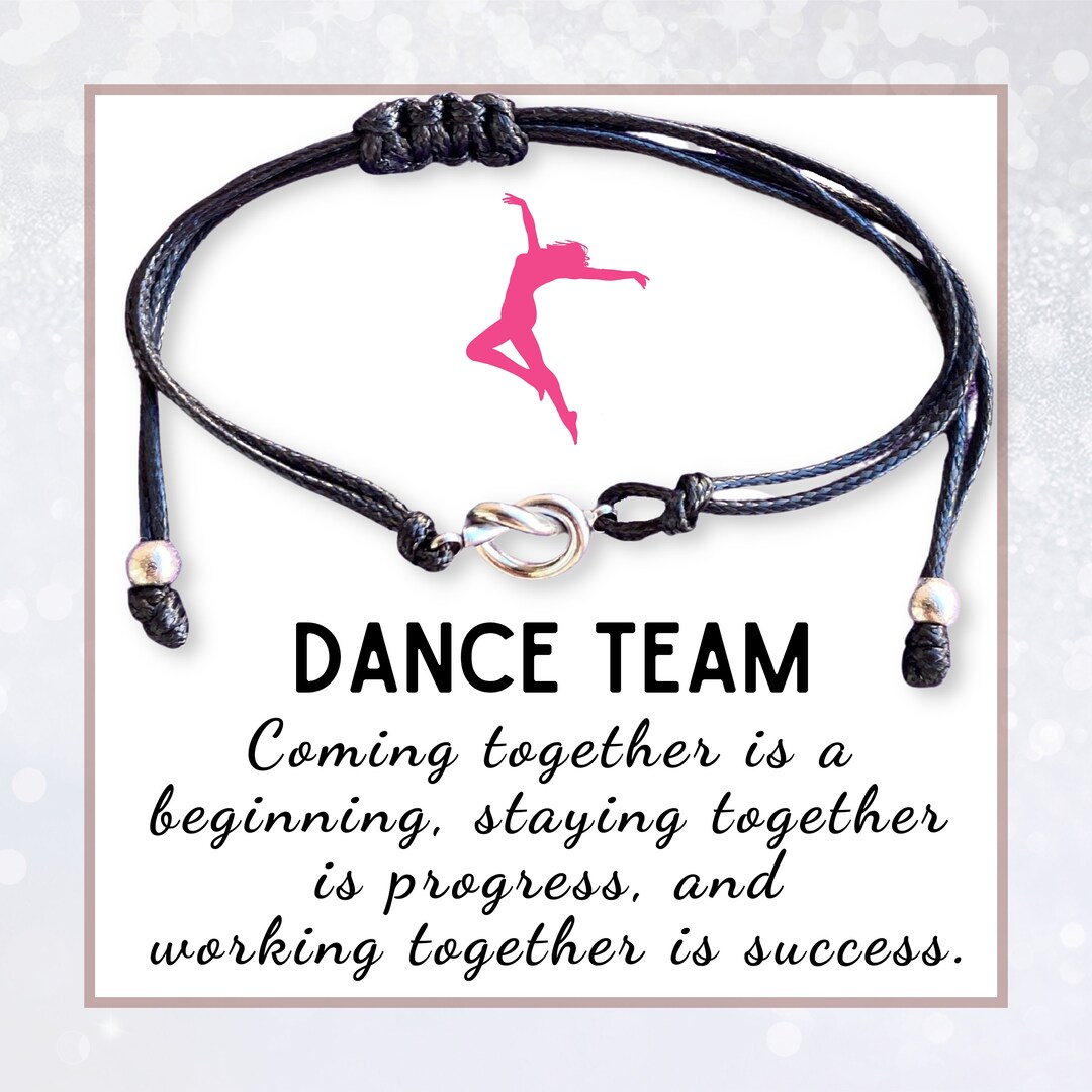 Dance Team Bracelet Love Knot Band Dance Teacher and - Etsy