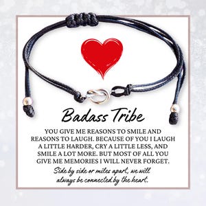 Badass squad gifts for girls, Bad ass bestie gift, Badass tribe bracelet, Friendship jewelry for women, Be kind of a badass bracelets