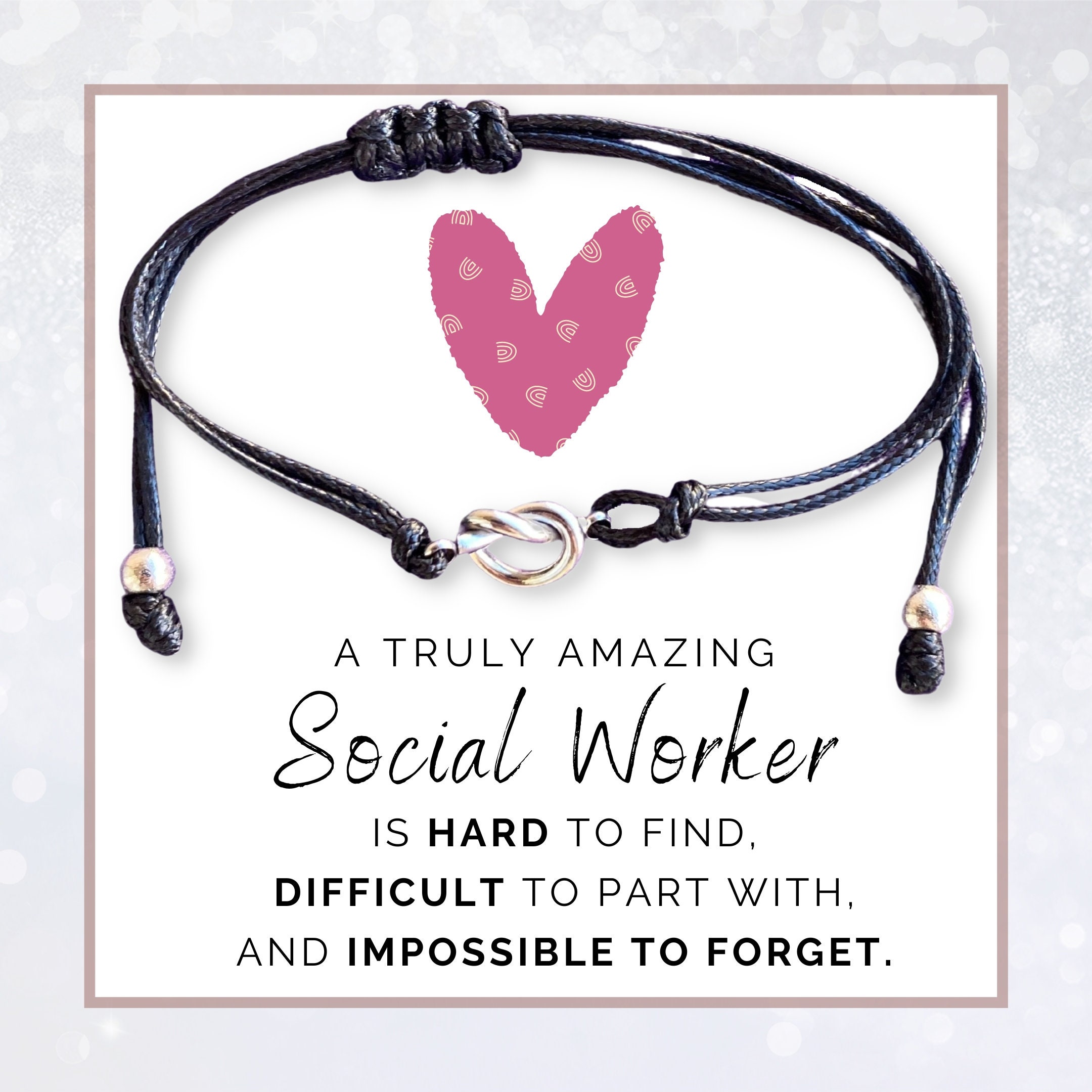 Social Worker Gifts for Women, Social Worker Bracelet, Graduation ...