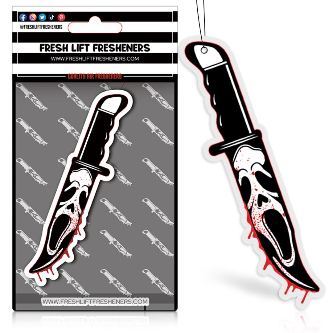 Ghostface Air Freshener Knife Ghostface Hanging Freshener Car Etsy