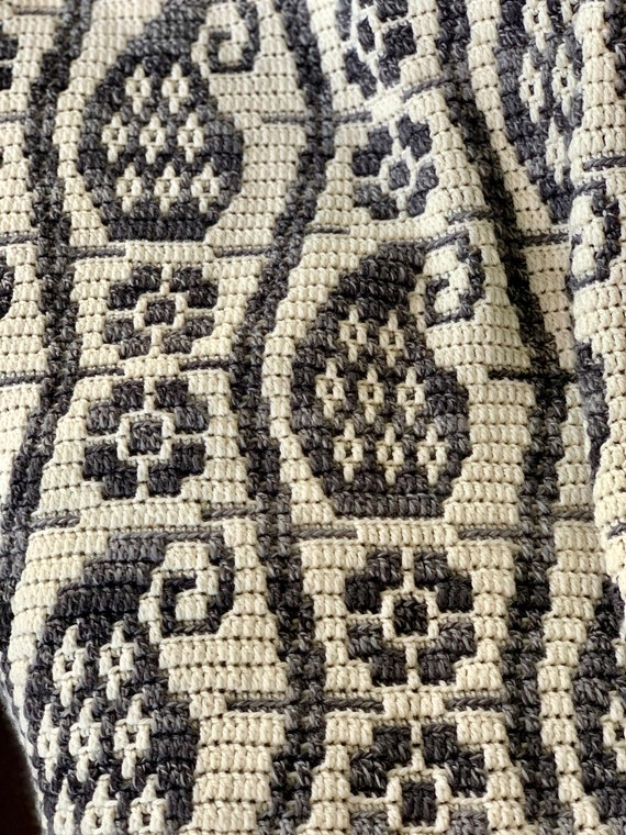 Paisley Path Mosaic Crochet Pattern (US & UK) - Etsy