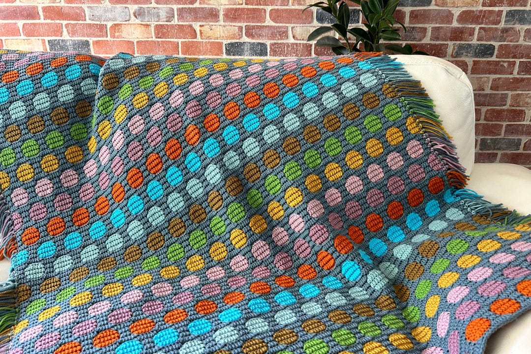 Spot the Dot Mosaic Overlay Crochet Pattern - Etsy