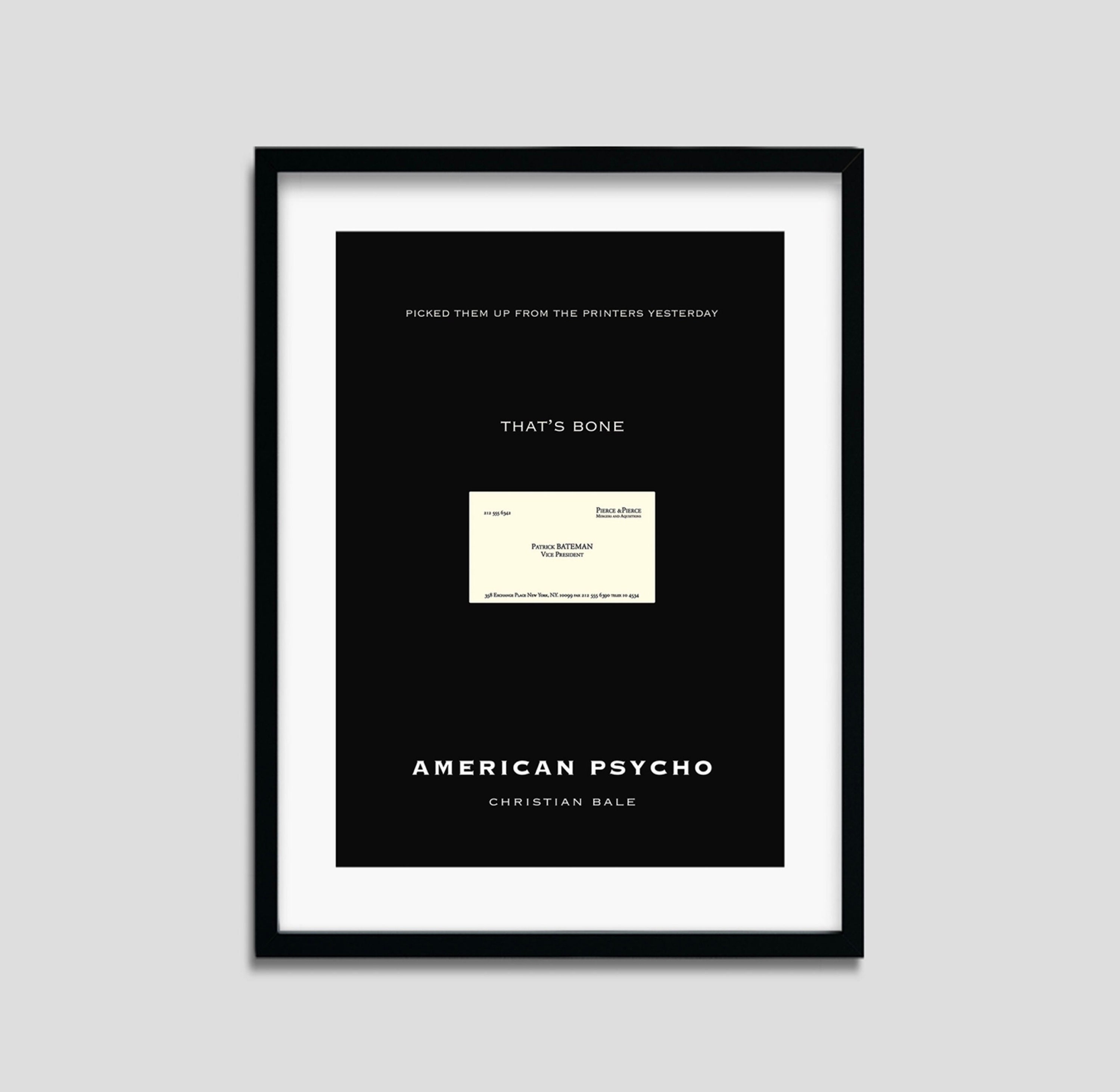 Patrick Bateman Card - Etsy
