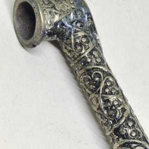 Rare Ancient Pipe MOROCCAN SEBSI Tobacco Bronze  Color Casting Smoking Art & Collectibles Quality museum