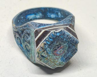 Very Rare Ancient Bronze Antique Viking Ring Authentic Artifact Very Stunning