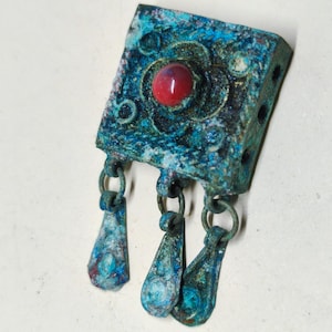 Ancient VIKING Bronze Age amulet Lunula / Viking Jewelry / Authentic Viking Artifact