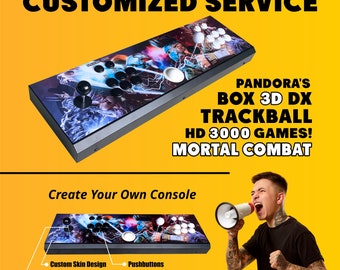 Pandora's Box 3D DX Trackball HD 3000 Games - Mortal Kombat / Aangepaste Service