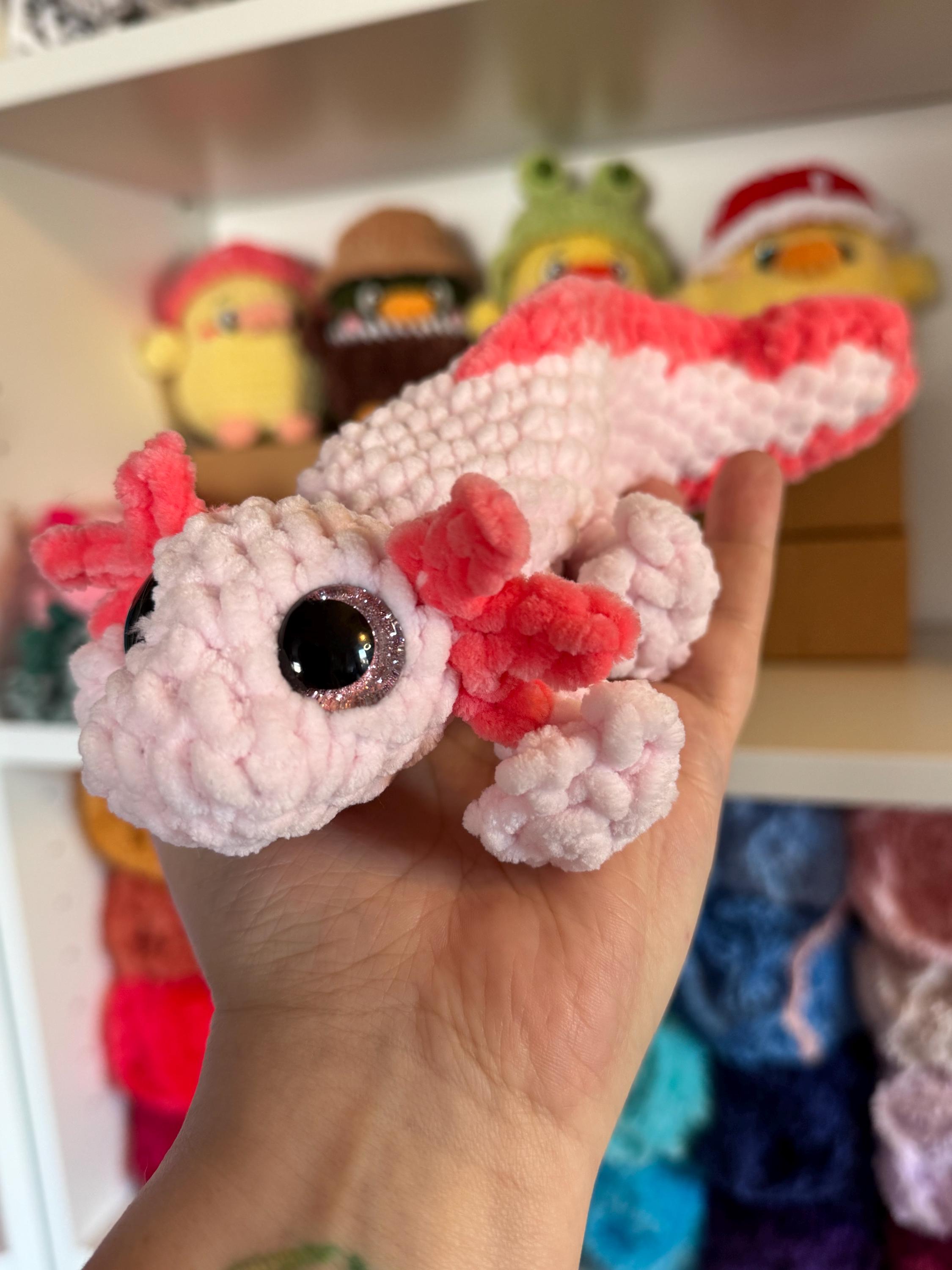 Lexie (NO SEW) Axolotl Snuggler, DIGITAL Pdf Pattern - Etsy