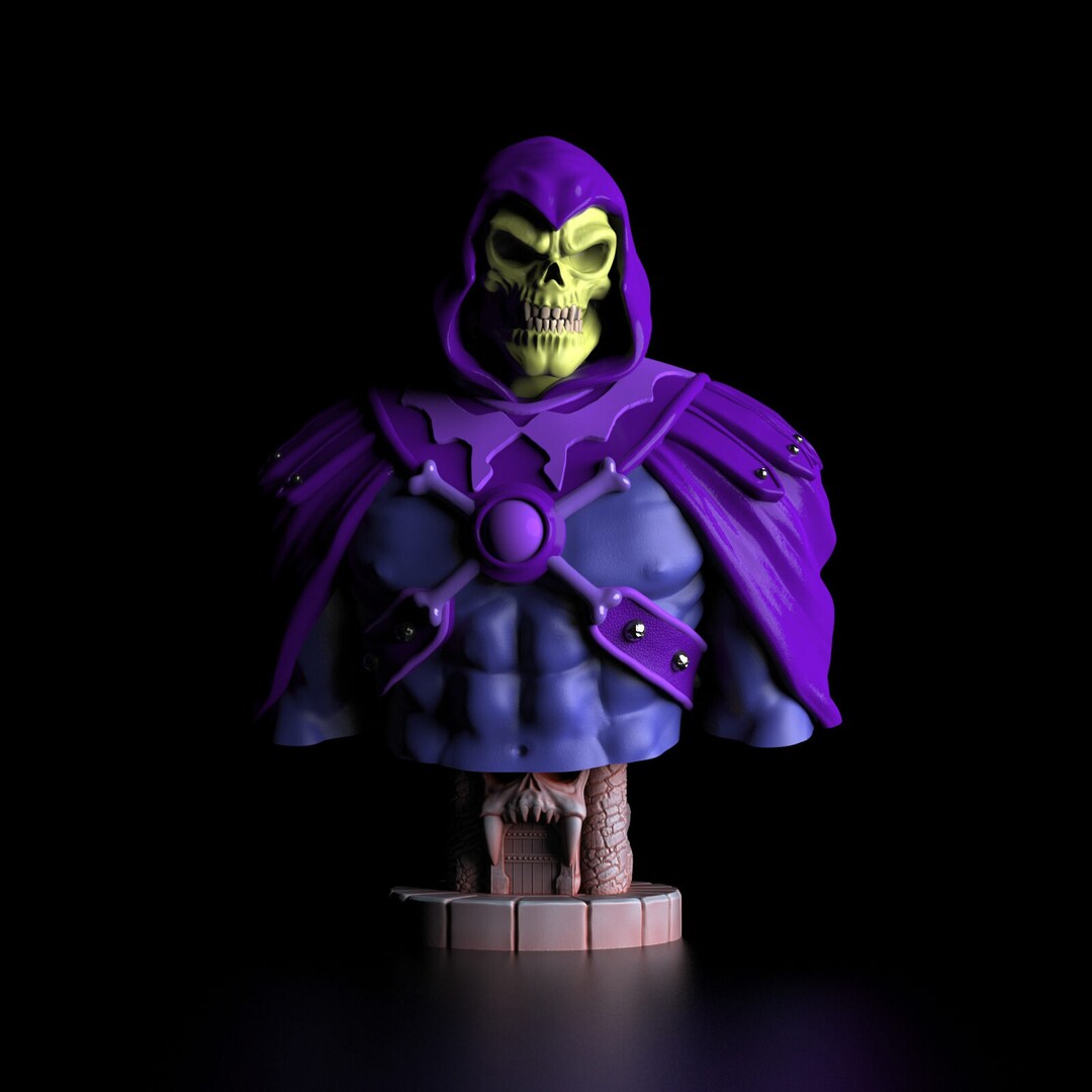 Skeletor 16cm - 3D Printed - Designs by Fotis Mint - UNPAINTED - Etsy