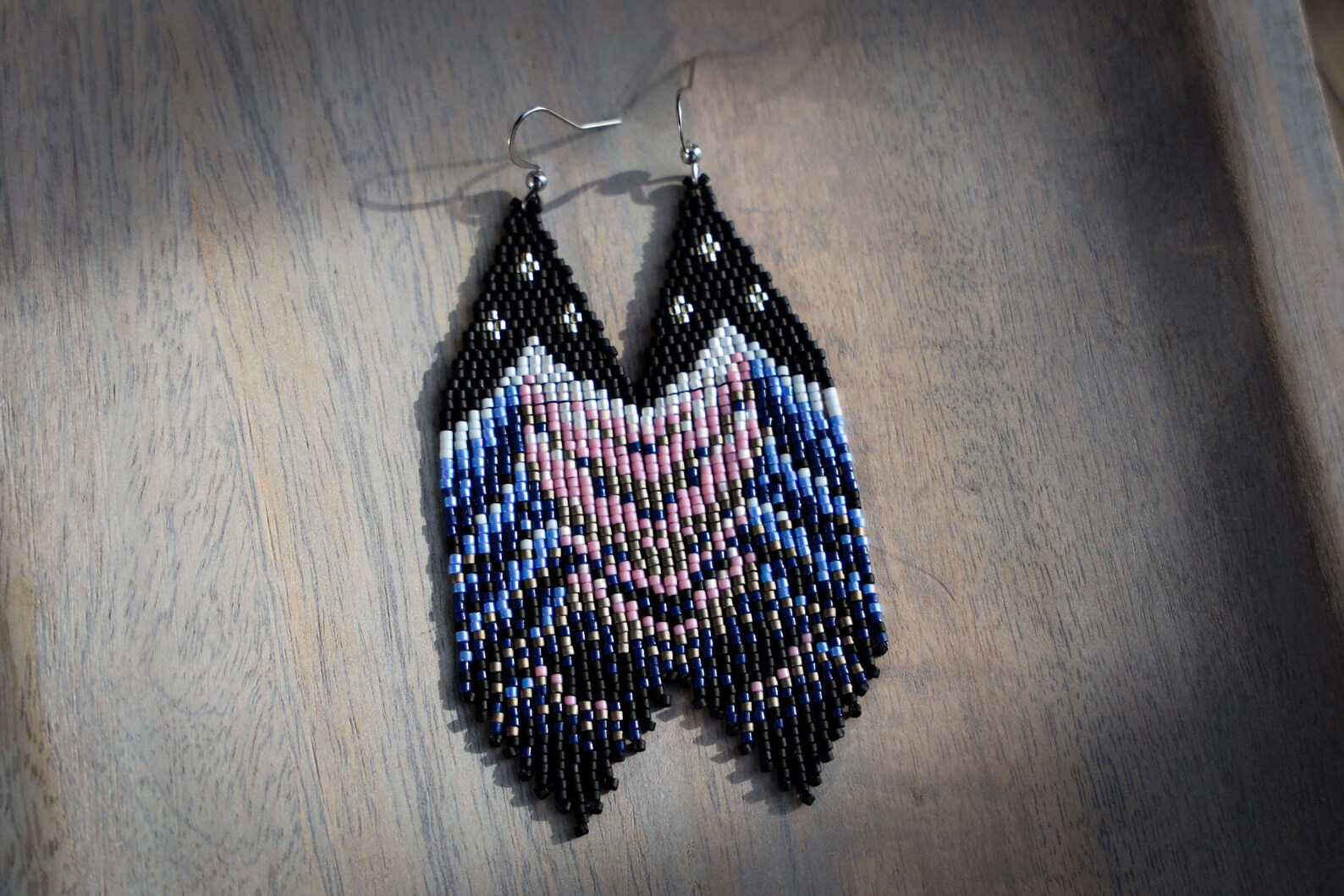 Velaris and Ramiel City of Starlight Fringe Beaded Earrings Handmade ...