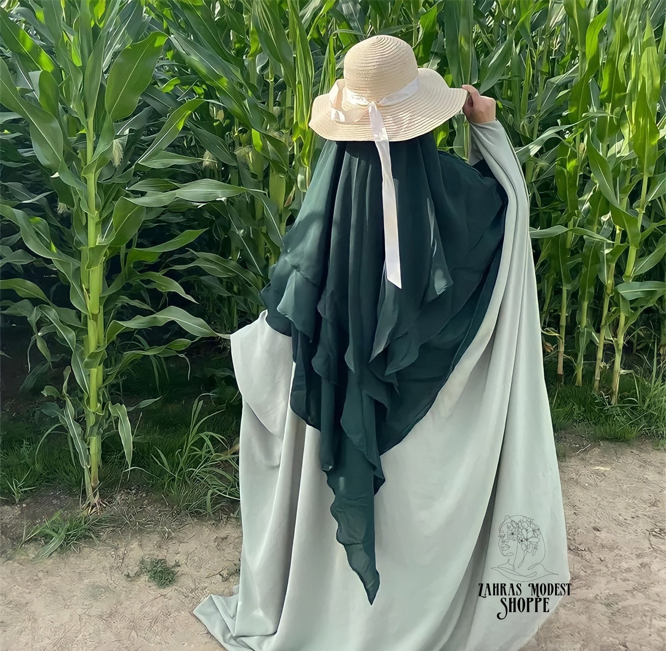 khimar long one piece hijab