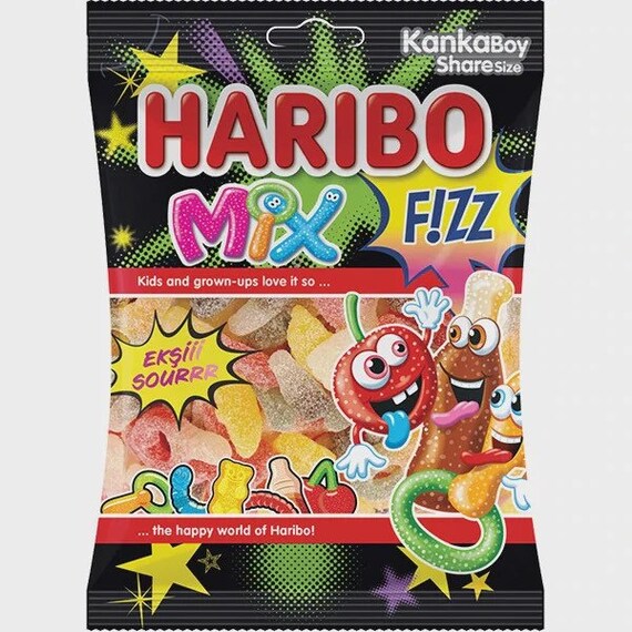 Haribo Fizzy Mix Halal Halal Gummy Candy Muslim Gummy Bear Etsy Australia