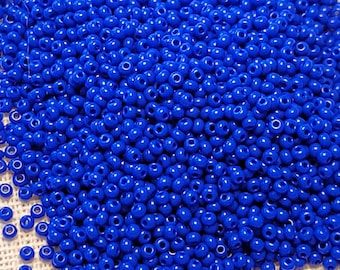 Opaque Dark Red 320 Jumbo Czech Glass Seed Beads 25grams 7mm