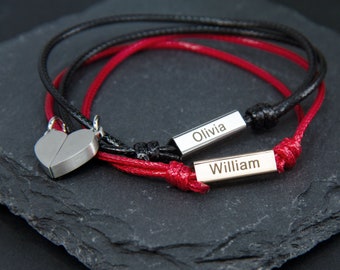 Magnetic Couple Bracelet Set | Lover Bracelet | Matching Bracelet | Friendship Bracelet | Valentines Day Gift | Meaningful Matching |