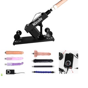 Hismith Mini Sex Machine Thrusting with 7 attachments Lifelike Dildos and  Masturbation Cup for Unisex, Powerful Speed Love Machines Gun for Women for