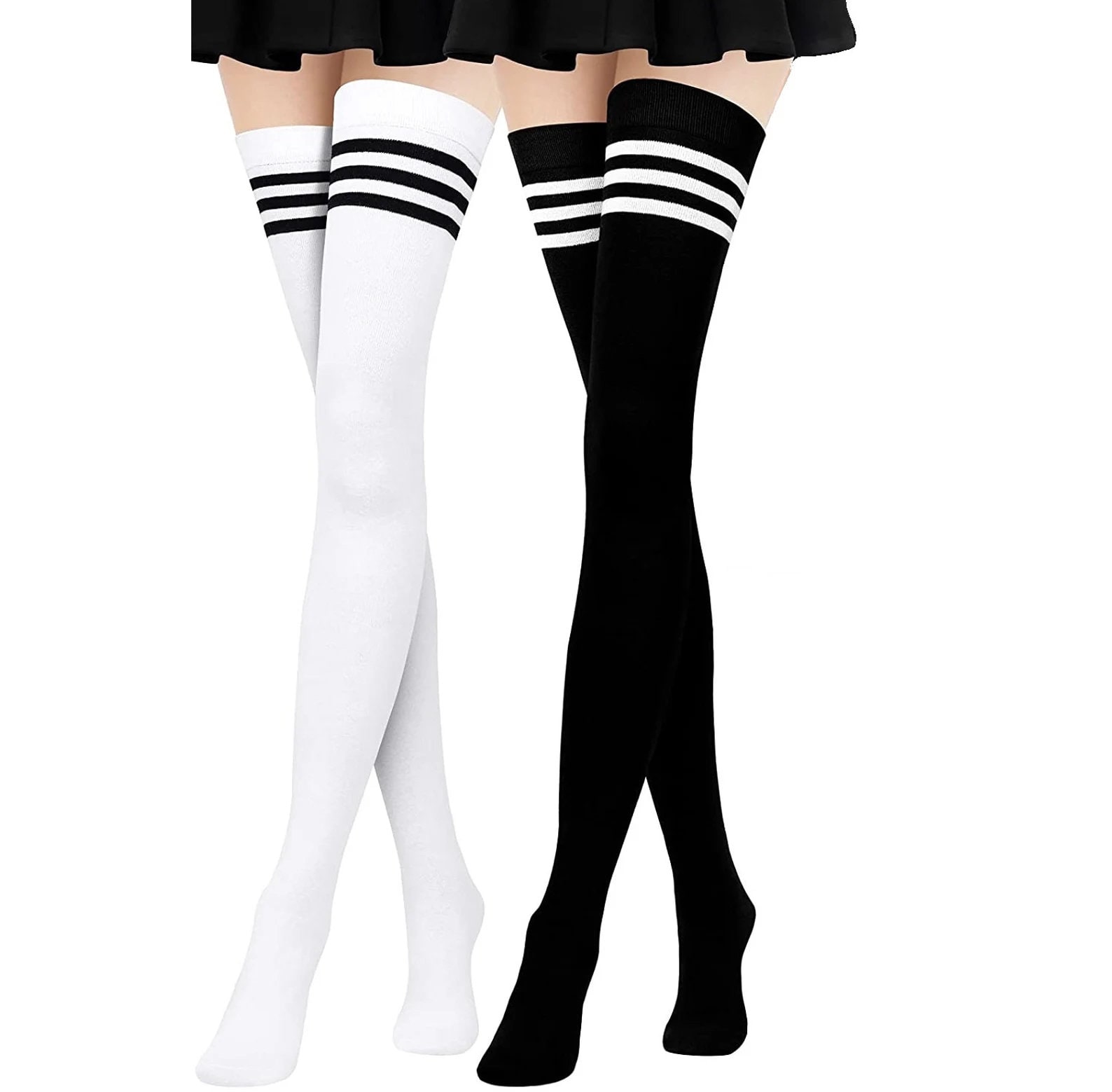 Thigh high 2024 socks striped